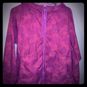 Columbia wind breaker zip up